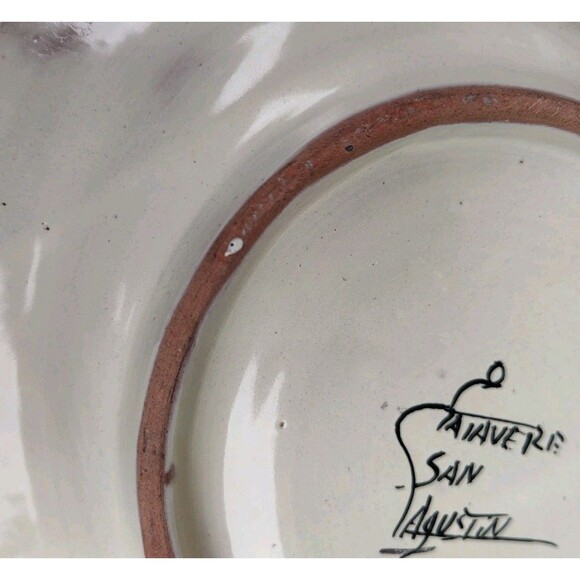 Talavera Mexican Pottery Oval Plate La Casa De Abuelita Grandma's House Platter - Picture 7 of 9